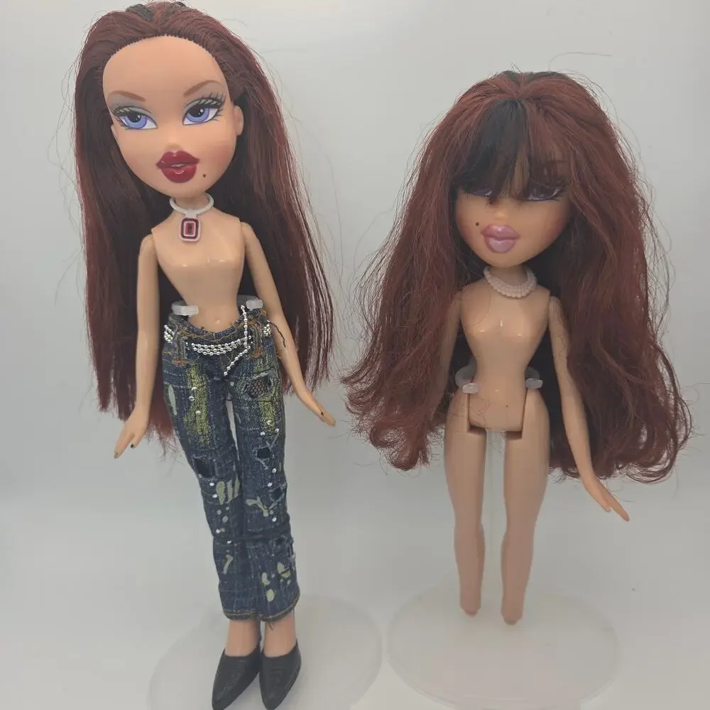 Vintage 2005 Bratz Twiins 1st Edition Roxxi & Phoebe Sugar & Spice Dolls